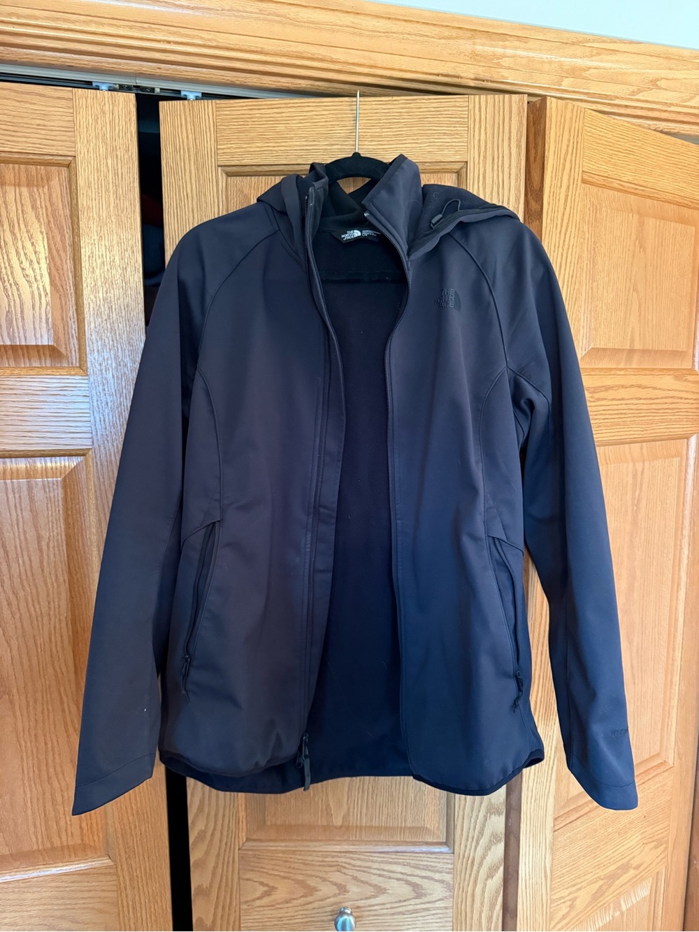 The North Face Black Hooded Softshell Jacket